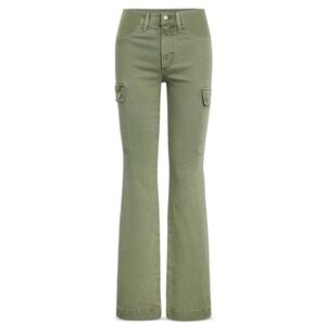 Joe's Jeans Womens The Frankie Mid Rise Cargo Bootcut Maternity Jeans 33 Uniform